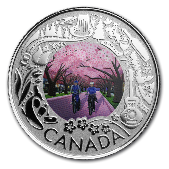 2019 Canada 1/4 oz Ag $3 Celebrating Canadian Fun: Cherry Blossom 2019 Canada 1/4 oz Ag $3 Celebrating Canadian Fun: Cherry Blossom